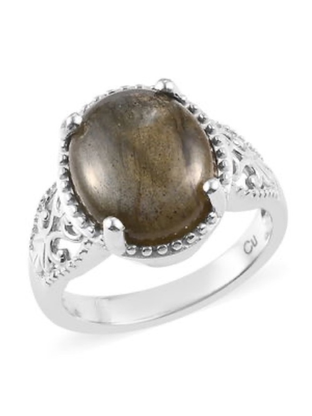 Labradorite Solitaire Ring